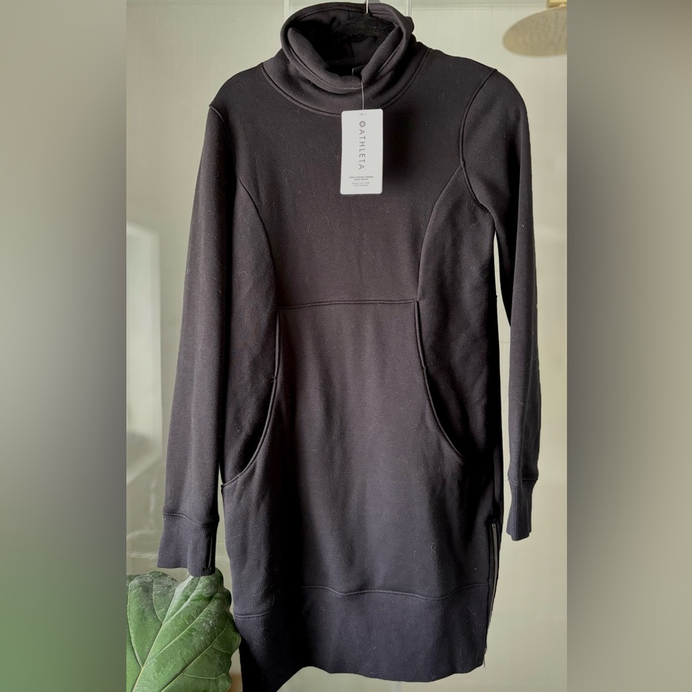 Athleta Cozy Karma Funnel Neck Dress- NWT